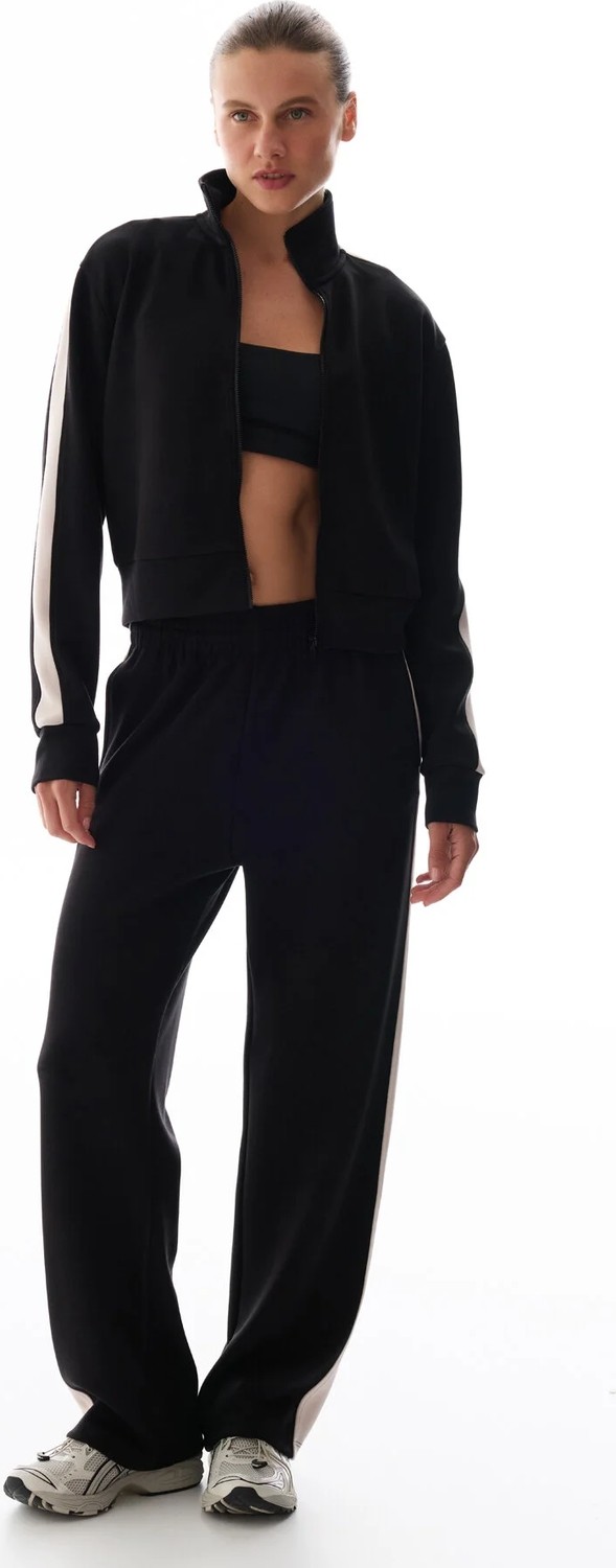 Penti Siyah İpeksi Dokunuş Silky Touch Şerit Detaylı Sweatshirt görsel 2