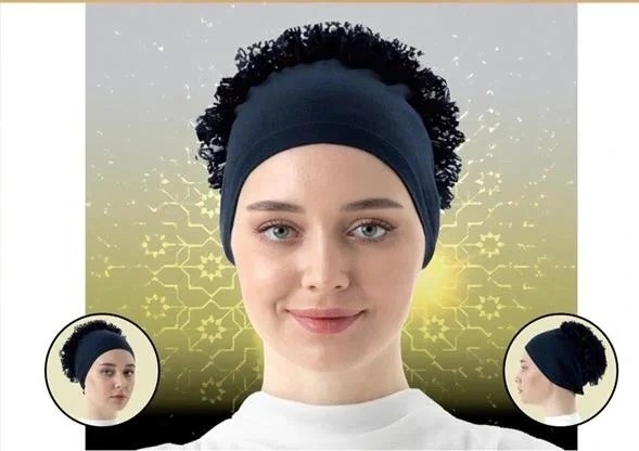 Najmaddin Cer Bone - Dikişli Fırfırlı Bone Bandana Cer Najmaddin