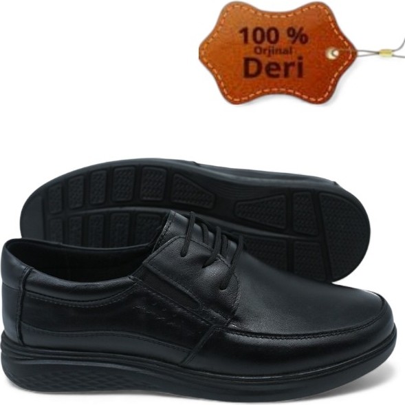 Magic Shoes Hakiki Deri Klasik Mevsimlik Baba Ayakkabısı görsel 2