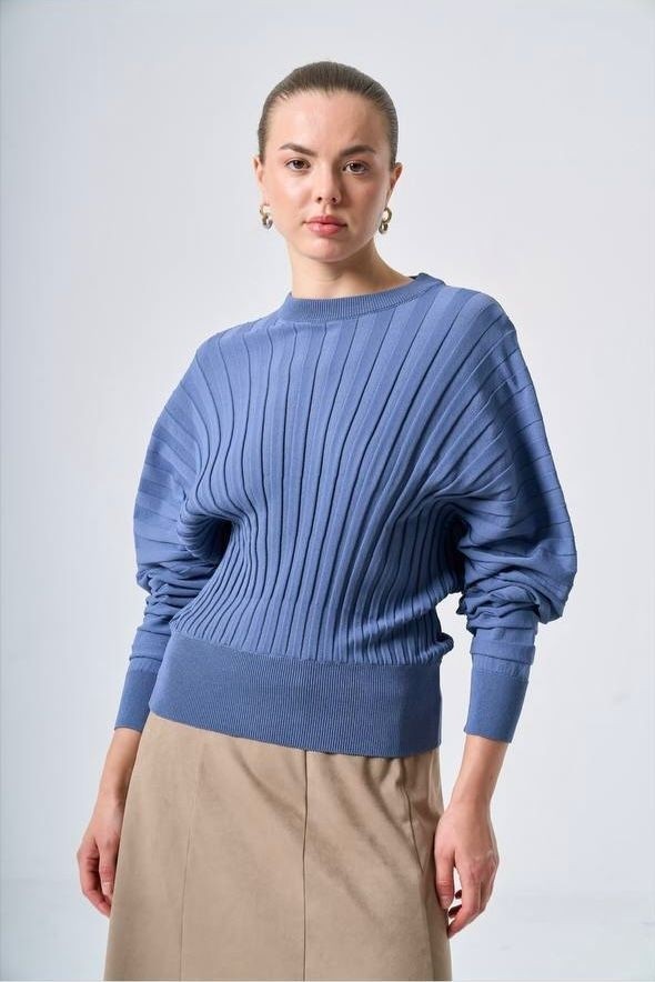 Nuss 202 Beli Lastikli Triko Tunik görsel 4