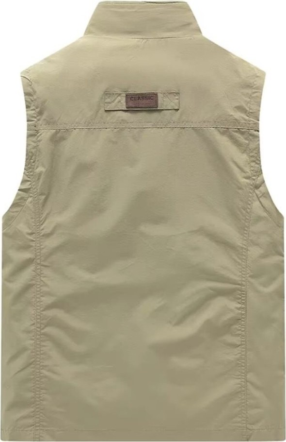 Sanalbolluk Içi Fileli Krem Renk Outdoor Yazlık Yelek görsel 4