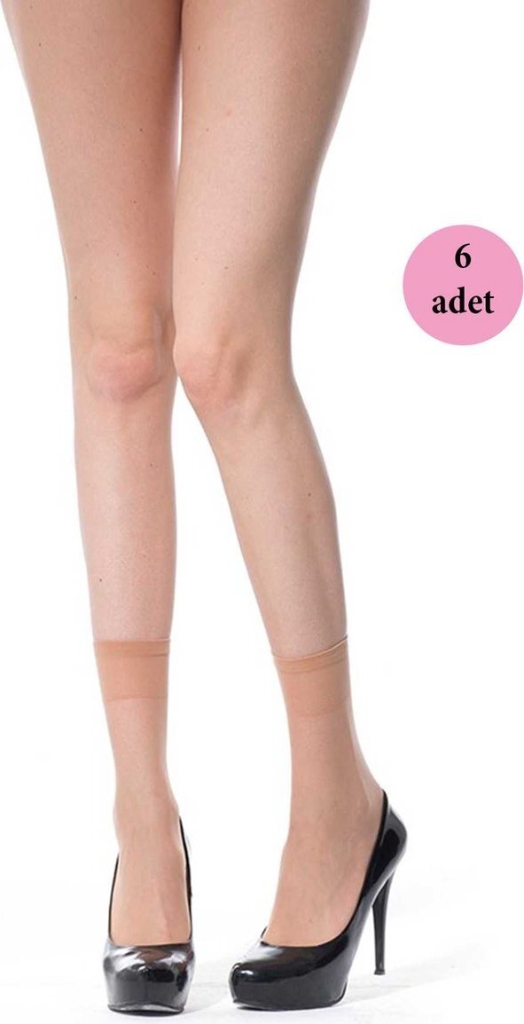 Sungur's Store 6 Adet Fit Soket Çorap 15 Denye 51 Sahra