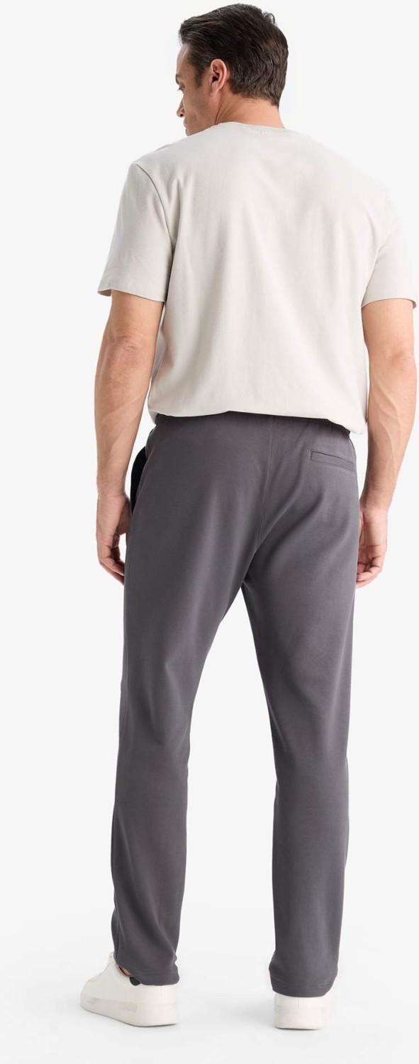 DeFacto Regular Fit Esnek Basic Beli Bağcıklı Cepli Düz Paça Jogger Pantolon C6022AX25AU görsel 7