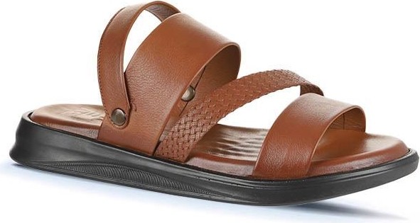 Bueno Shoes Taba Deri Erkek Sandalet 25MS2236 görsel 2