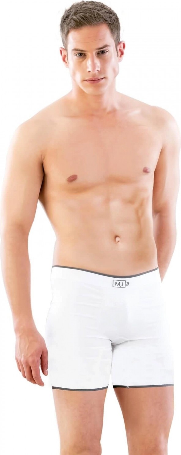MiraLive Beyaz 2108 Seamless Uzun Erkek Boxer