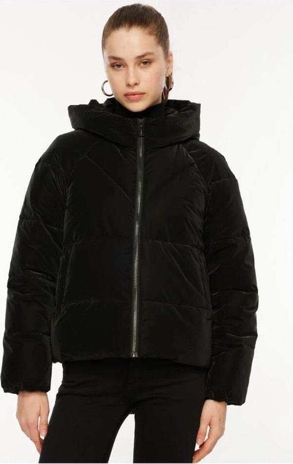 Only Bayan Puffer Kapüşonlu Mont 15318451 görsel 2