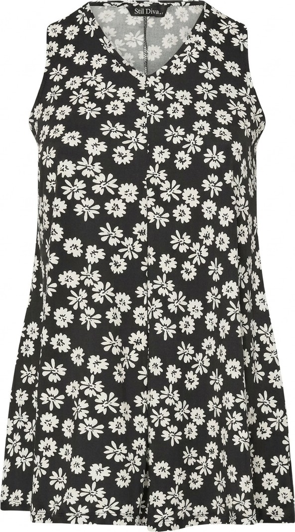 Stil Diva Yaka Detaylı Kolsuz T-Shirt görsel 5