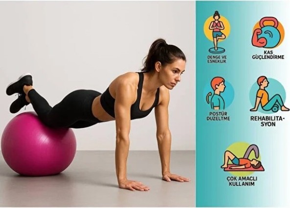 60 cm Pilates Topu görsel 4