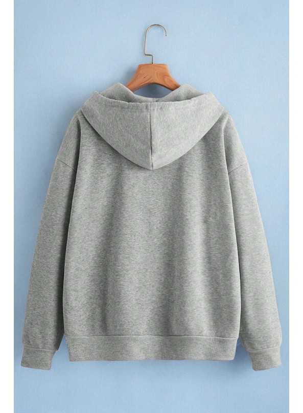 Pandy 2'li Siyah ve Gri Renk Fermuarlı Mevsimlik Hırka / Sweatshirt görsel 7