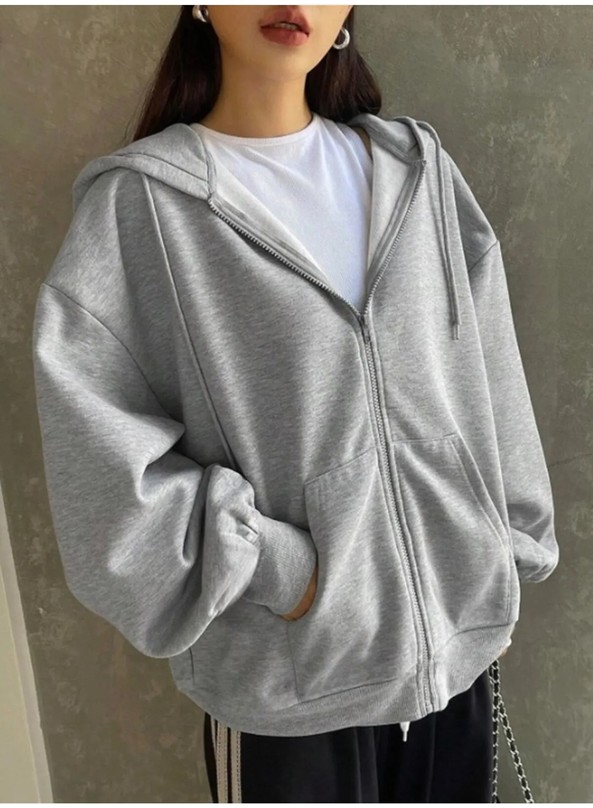Pandy 2'li Siyah ve Gri Renk Fermuarlı Mevsimlik Hırka / Sweatshirt görsel 6