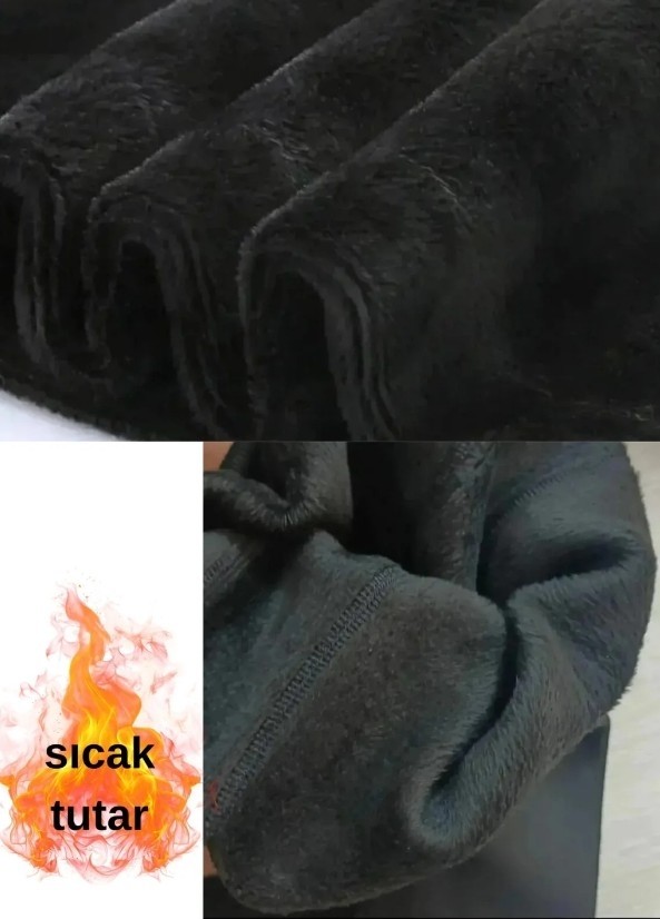 Ar&Be Erkek Içi Peluş Termal Tayt Kışlık Peluşlu Polarlı Likralı Polar Termal Içlik görsel 2
