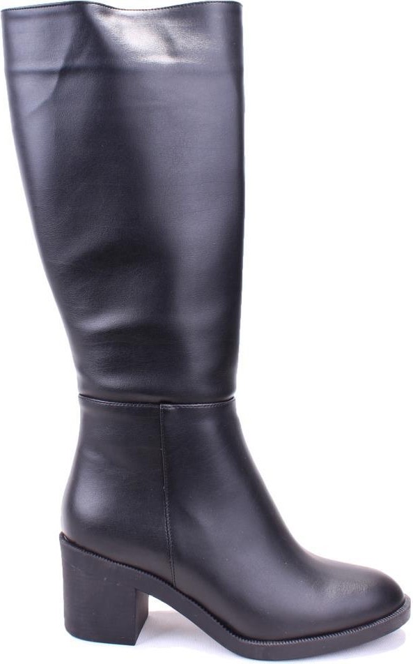 Dagoster DZA07-1062760 Siyah Klasik Kalın Topuklu Kadın Çizme görsel 2