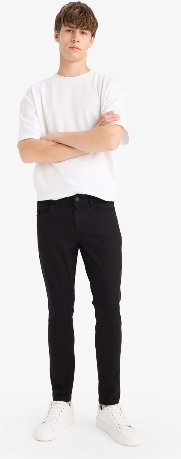 DeFacto Carlo Skinny Fit Ekstra Dar Kalıp Normal Bel Ekstra Dar Paça Jean Pantolon R8763AZ25AU görsel 2