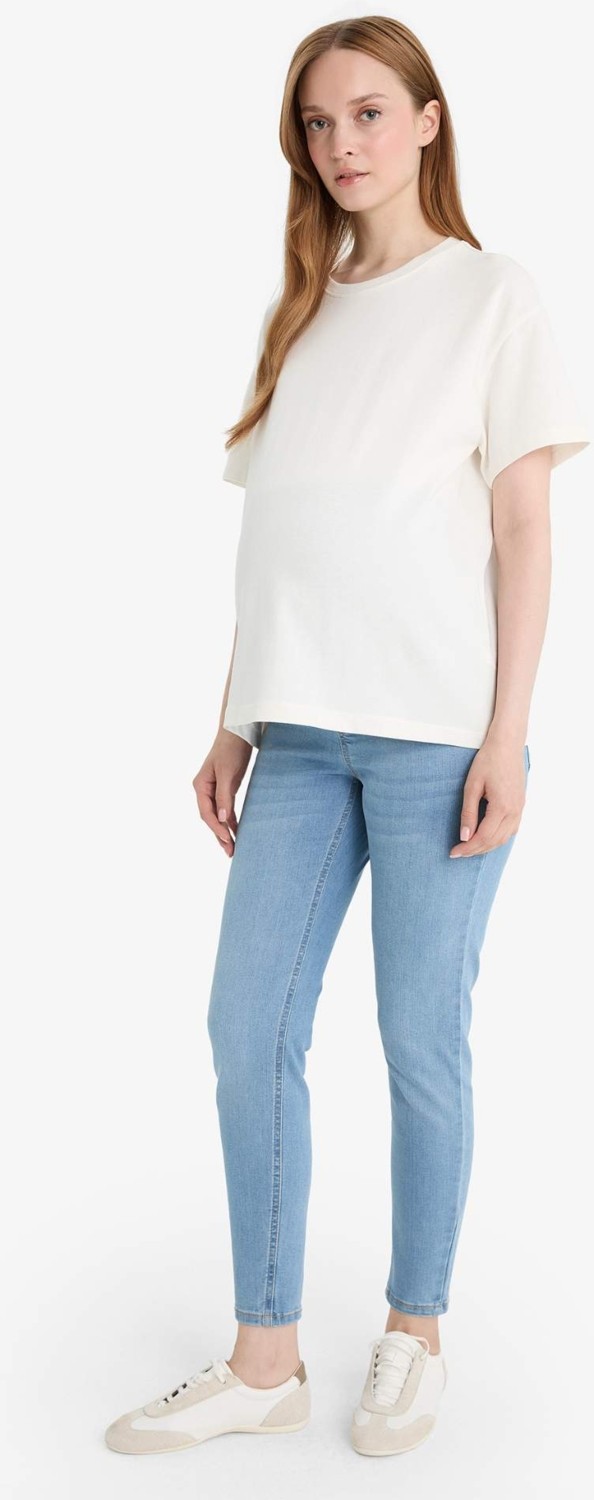 DeFacto Skinny Fit Yüksek Bel Düz Paça Standart Boy Hamile Pantolon Z6884AZ24SP görsel 8