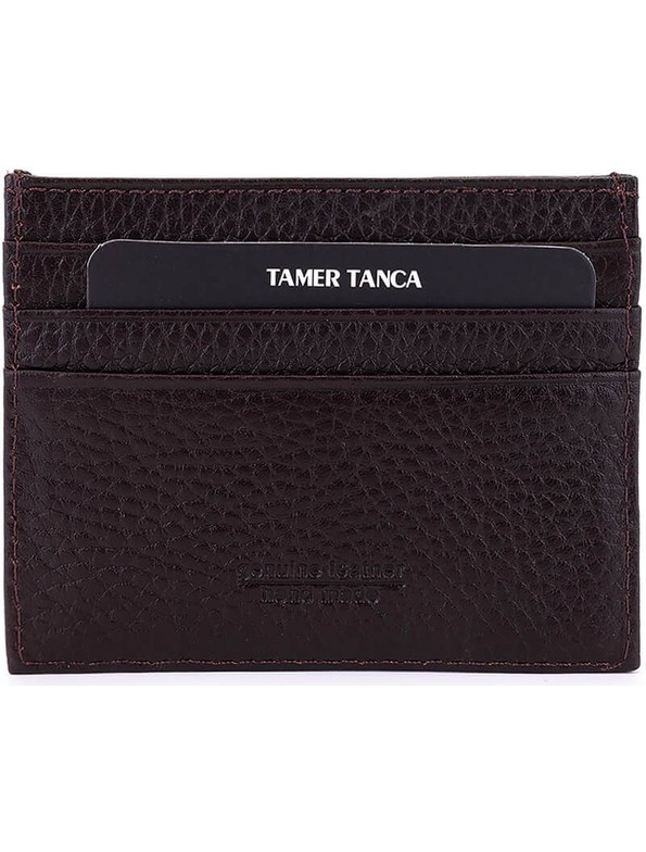 Tamer Tanca Erkek Hakiki Deri Kahverengi Cüzdan 907 1092 Erk Czdn SK25-26 Kahve Crazy görsel 7