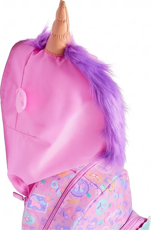 Smiggle Little Journeys Junior Kapüşonlu Karakter Sırt Çantası Pembe 458340 görsel 3