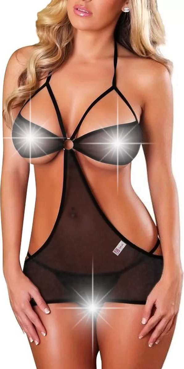 bebekokusu Büyük Beden Seksi Mini Gecelik görsel 4