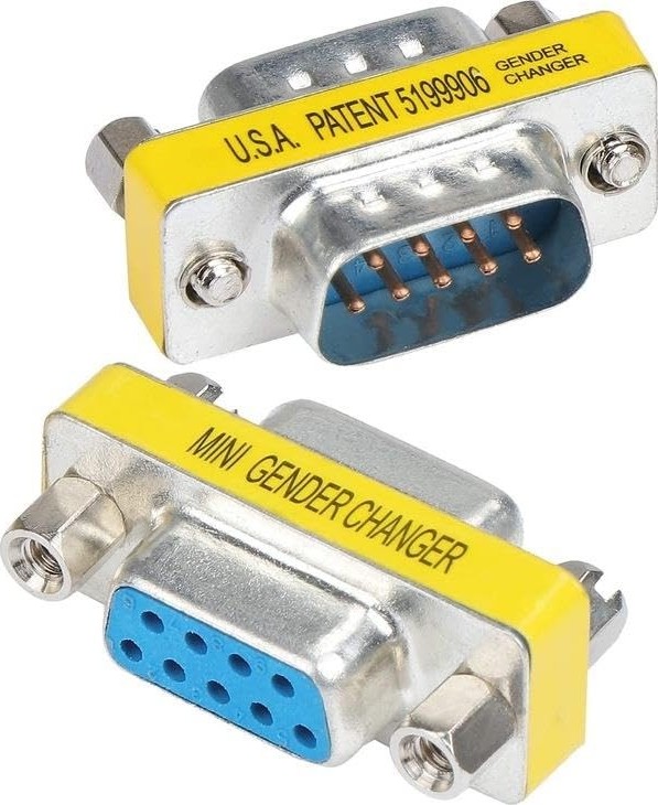 Aesco 9 Pin Dişi Erkek Çevirici 9 Pin Erkek Dişi Çecirici RS232 Erkek Dişi Changer Com Port Dişi Erkek Changer 1 Adet Fiyatıdır görsel 3