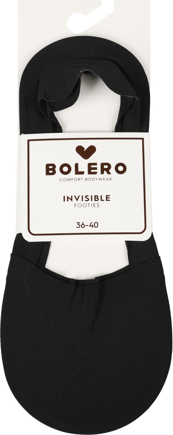 Bolero Kadın Premium Lazer Kesim Babet Çorap Siyah görsel 3