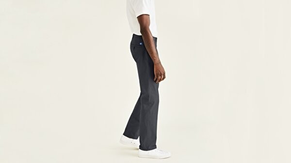 Dockers Smart 360 Flex Koyu Gri Ultimate Straight Fit Chino Pantolon görsel 5