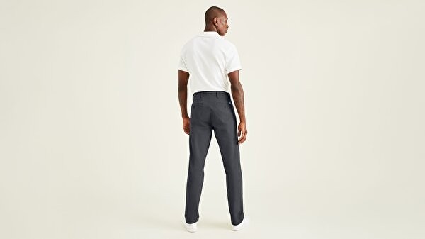 Dockers Smart 360 Flex Koyu Gri Ultimate Straight Fit Chino Pantolon görsel 6