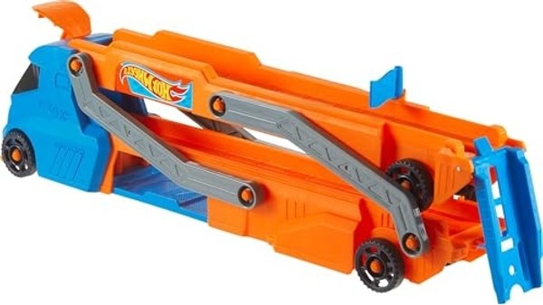 Aesco Fırlatıcı ve 40 Cm'lik Pisti Olan Oyuncak Tır, 1:64 Ölçekli Araç Içerir görsel 3