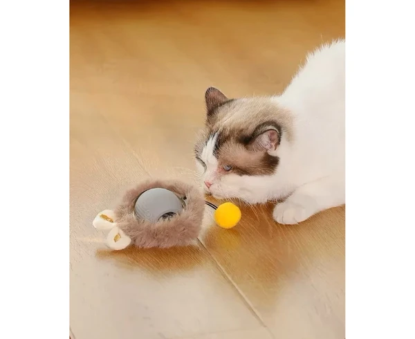 Resim Tüylü Şarjlı Kedi Oyuncağı 