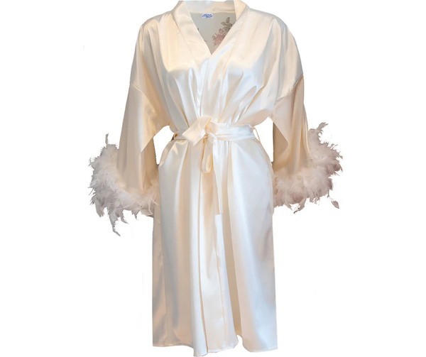 Mita Concept Pembe Desenli Saten Yarasa Kol Kimono-Pantolon Takım görsel 2