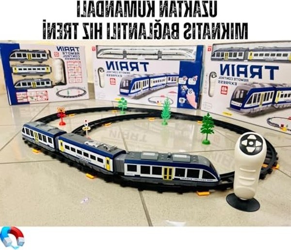 Aesco 39 Parça Uzaktan Kumandalı Manyetik Hız Treni Demiryolu Seti görsel 2