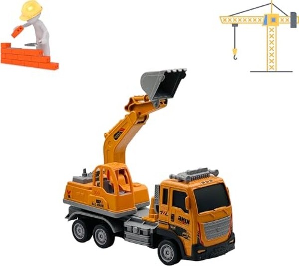 Frefly Store Uzaktan Kumandalı Şarjlı Inşaat Makineleri, 1:16 Ölçek, Işıklı görsel 3
