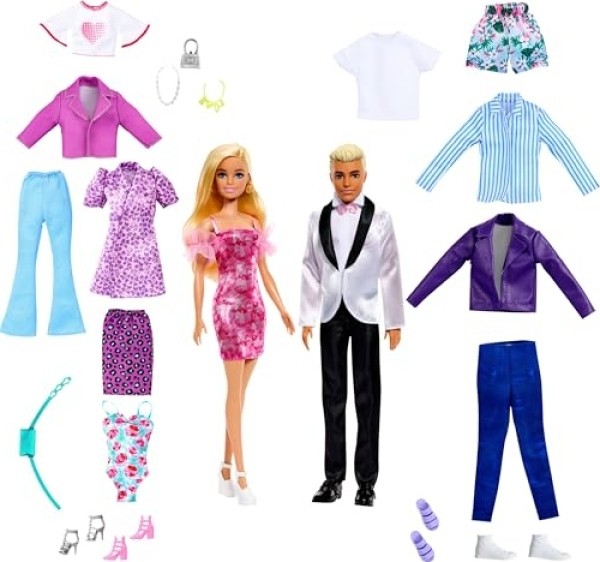 Aesco Barbie ve Ken Kıyafet Seti