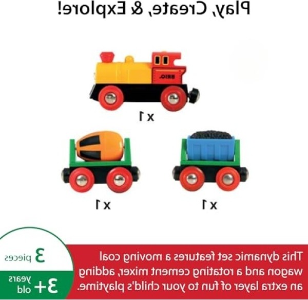 Aesco Ahşap Pilli Aksiyon Tren Seti görsel 2