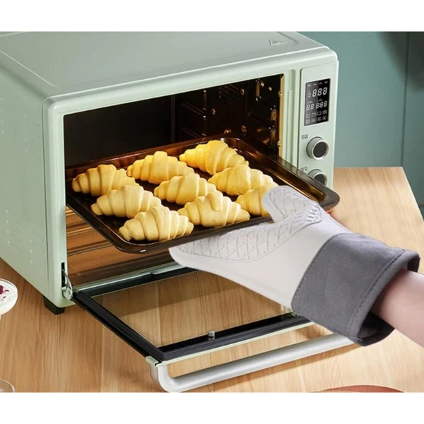Resim İsmiyle Al Isıya Dayanıklı Silikon Fırın Eldiveni 