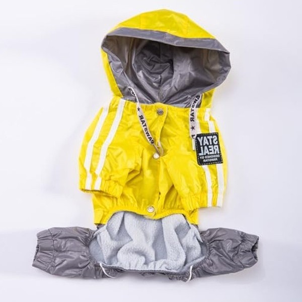 Frefly Store 6xl Polarlı Su Geçirmez Yağmurluk Tulum ile Büyük Irk Köpekler Için Koruma