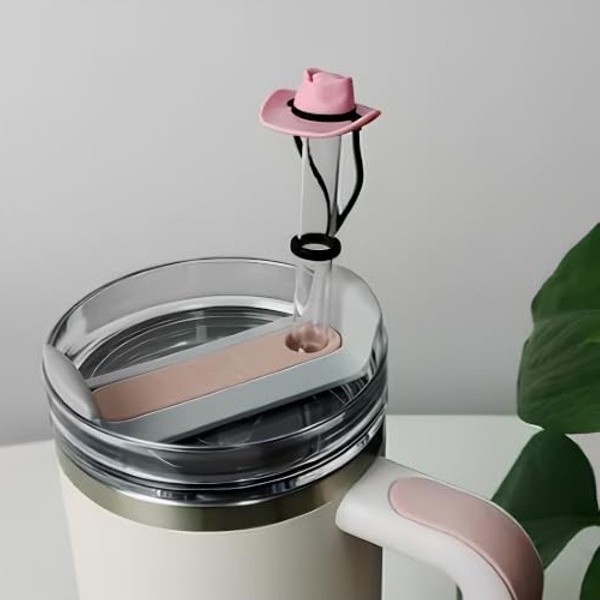 Die Grup Pipet Tıpası - Pembe Kovboy Şapkası Tasarım, Stanley ile Uyumlu