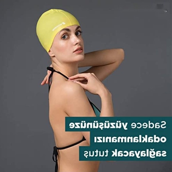 Die Grup Su Geçirmez Silikon Yüzücü Bonesi - Unisex