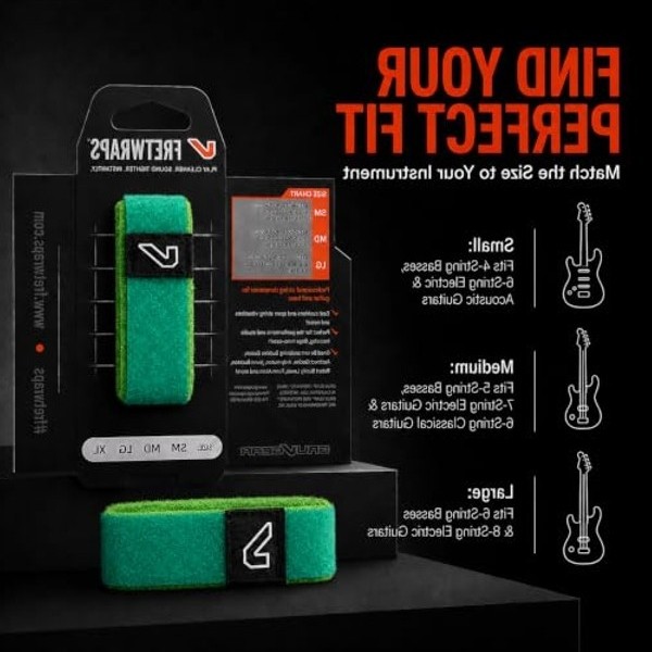 Aesco Büyük Boy Fretwrap, Yeşil Renk ile Uyumlu görsel 2