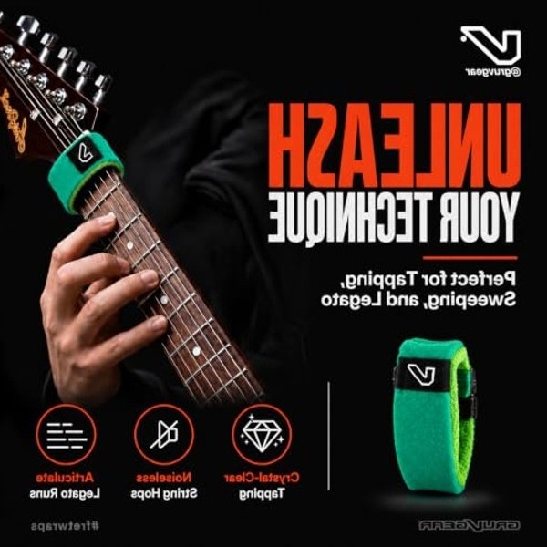 Aesco Büyük Boy Fretwrap, Yeşil Renk ile Uyumlu görsel 3