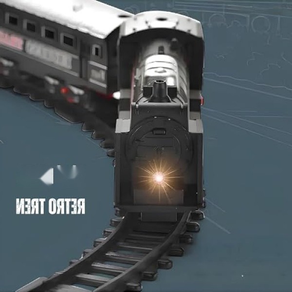 Aesco Işıklı 23 Parça Klasik Tren Seti - 96 Cm, 3 Farklı Ray Modeli görsel 3