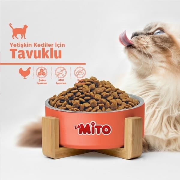 Aesco La Mito Tavuklu Yetişkin Kedi Maması 1 kg - 5'li Paket görsel 2