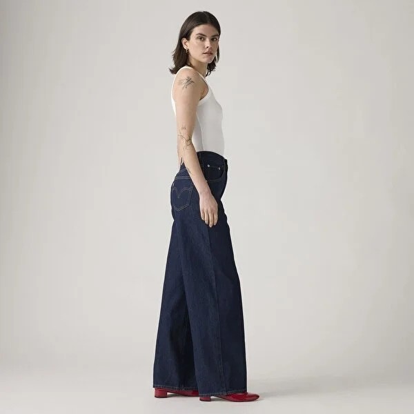 Levi's Cinch Baggy Kadın Jean Pantolon - Reign Of The Rinse görsel 5
