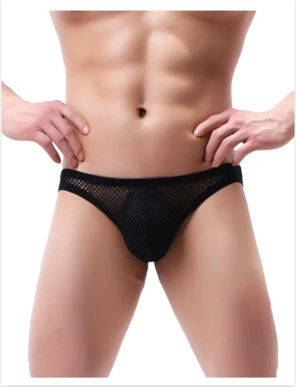 İlkyaz Fashion Tegan Fantezi Arkası Açık Seksi File Erkek Kilot ( Pedsiz ) TG2710130