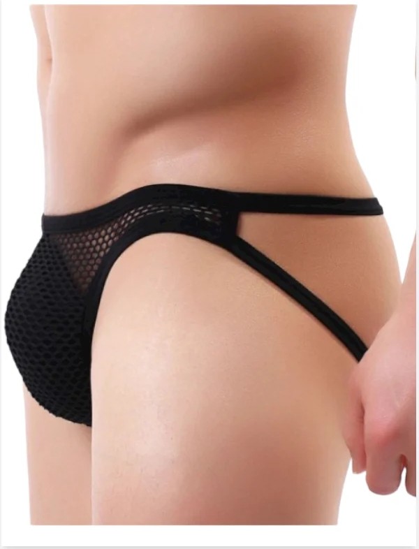 İlkyaz Fashion Tegan Fantezi Arkası Açık Seksi File Erkek Kilot ( Pedsiz ) TG2710130 görsel 2