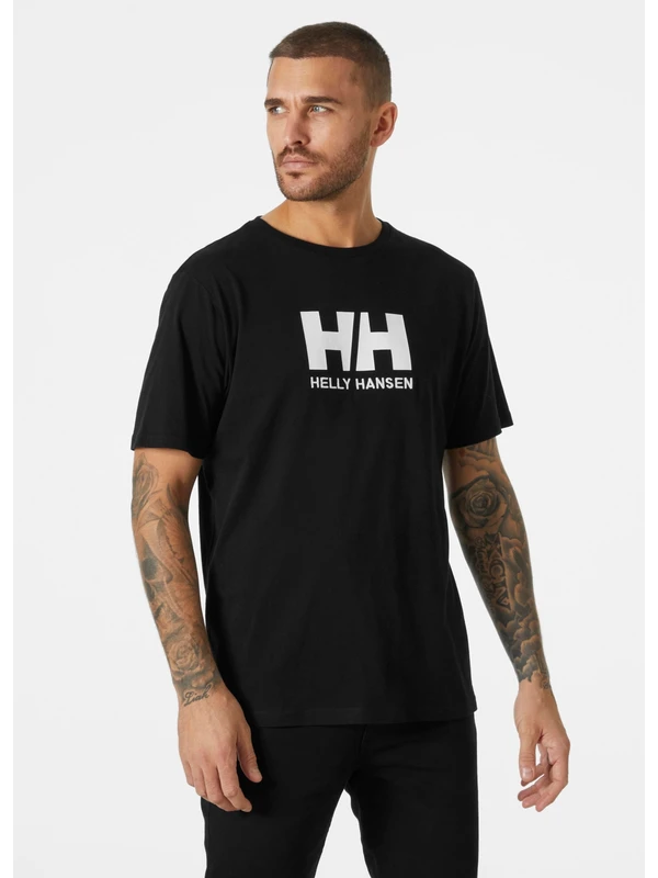 Helly Hansen Logo Erkek Siyah T-Shirt 33979-990