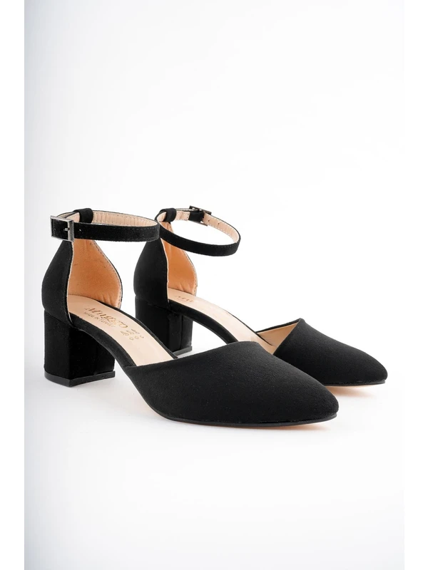 Muggo W0708 Garantili Kadın Klasik Günlük Tarz Şık ve Rahat Topuklu Ayakkabı