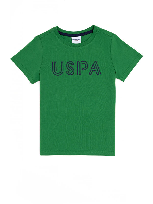 U.S. Polo Assn. Erkek Çocuk Yeşil Tişört Basic 50284813-VR054