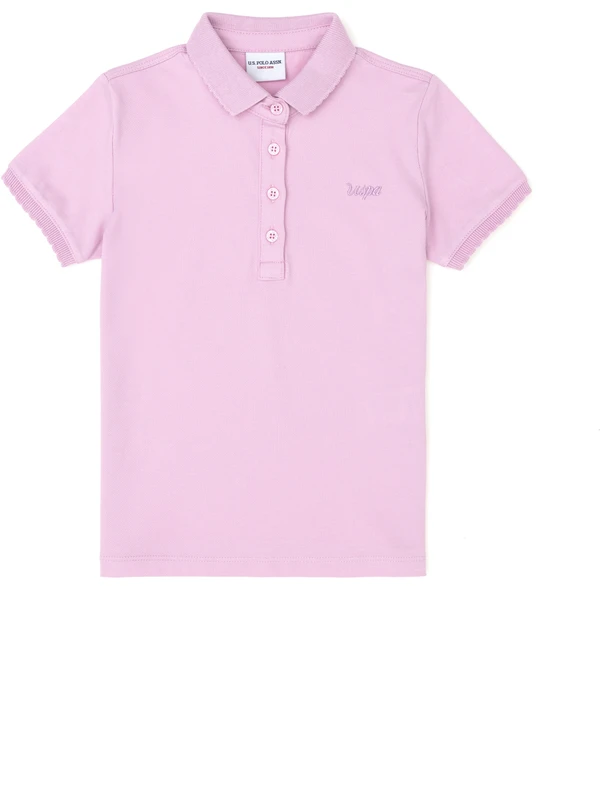 U.S. Polo Assn. Kız Çocuk Pembe Tişört Basic 50288501-VR041