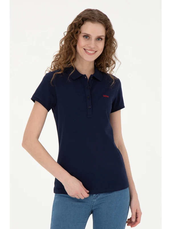 U.S. Polo Assn. Kadın Lacivert Tişört Basic 50285846-VR033