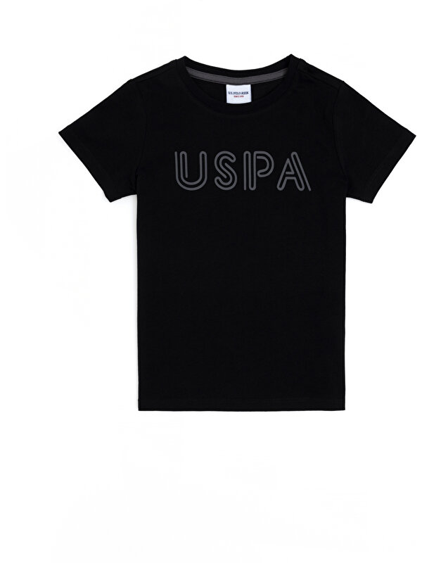 U.S. Polo Assn. Erkek Çocuk Siyah Tişört Basic 50284813-VR046