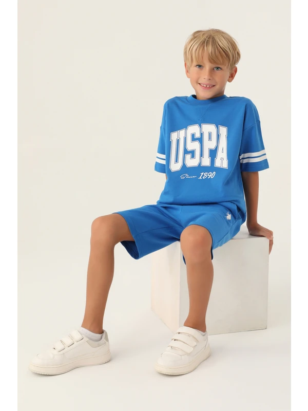 U.S. Polo Assn. Erkek Çocuk Kobalt Pijama Takım 50291567-VR077